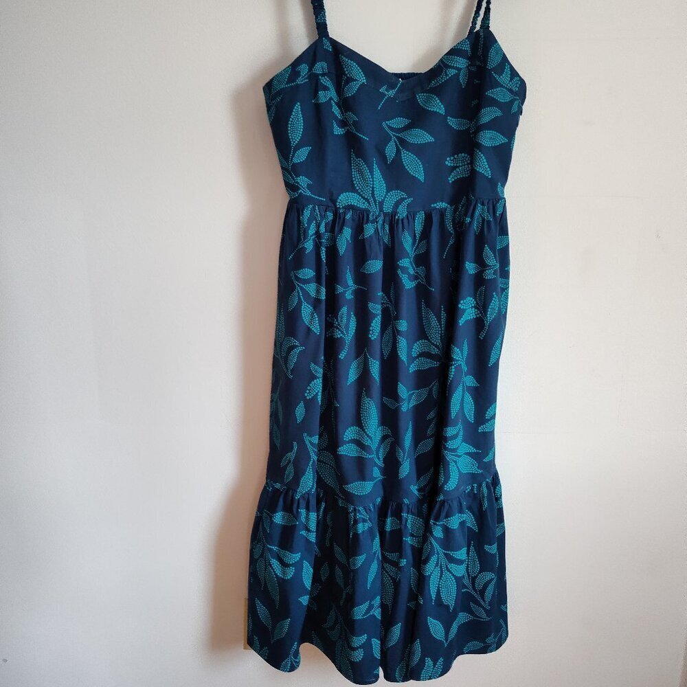 Ladies SZ 14 J Crew Factory Seaport Corset Midi Dress